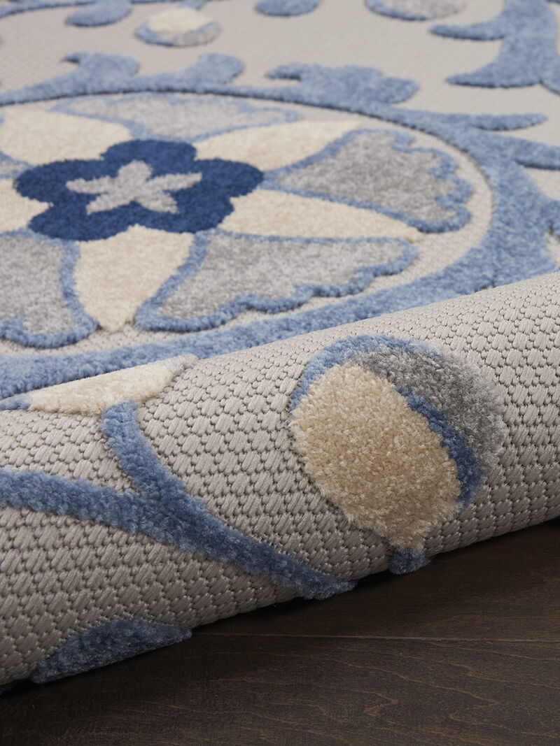 Aloha ALH17 Blue/Gray 3' x 5' Rug