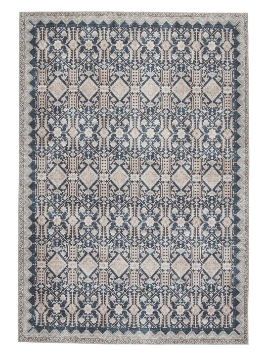 Keyara By Nikki Chu Dalia Blue 6' x 9' Rug
