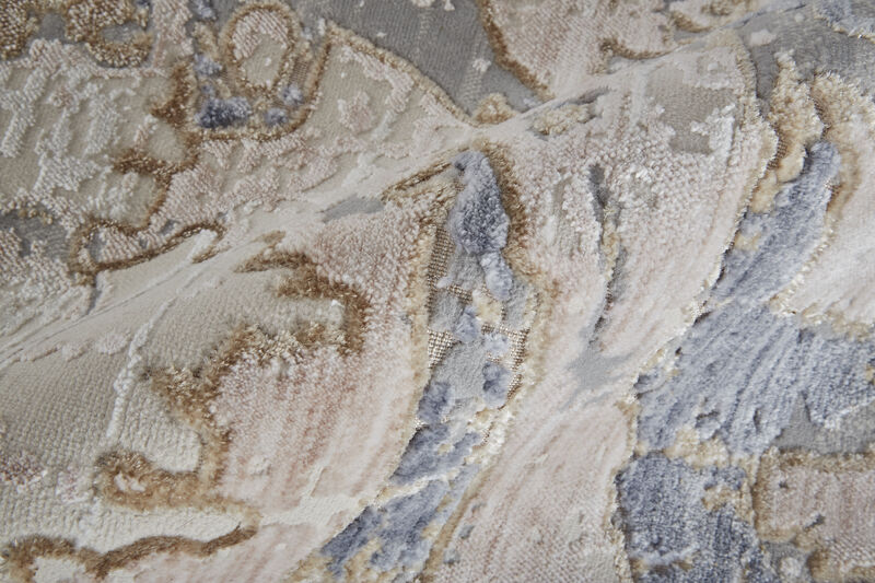 Laina 39G8F Tan/Blue 7'10" x 9'6" Rug