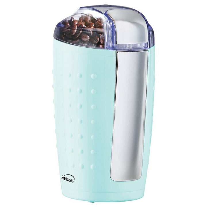 Brentwood 4 Ounce 150 Watt Coffee and Spice Grinder in Blue Brentwood 4 Ounce 150 Watt Coffee and Spice Grinder in Blue