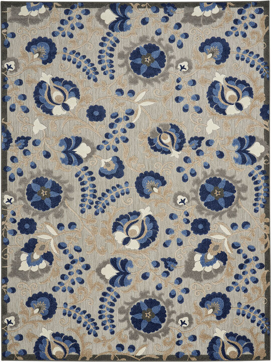 Aloha ALH17 Natural/Blue 9' x 12' Rug