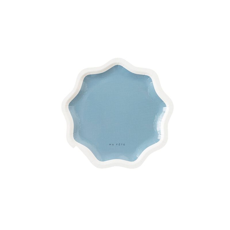 Ma Fete Blue Paper Dinner Plates 10.5", (4)
