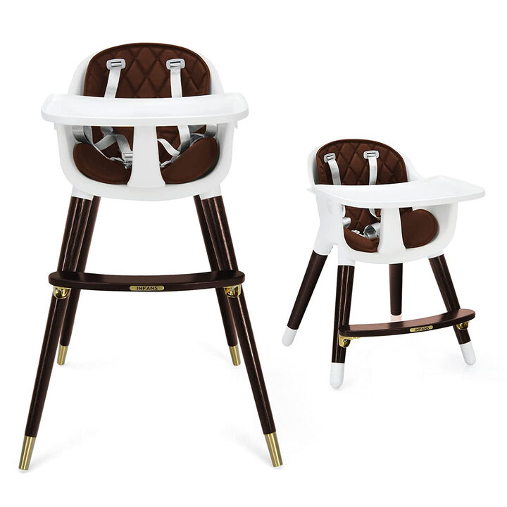 3-In-1 Adjustable Baby High Chair with Soft Seat Cushion for Toddlers 3-In-1 Adjustable Baby High Chair with Soft Seat Cushion for Toddlers