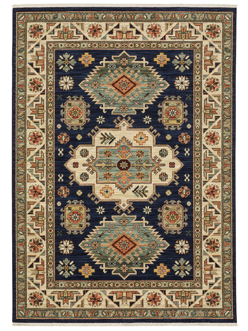 Lilihan 3'3" x 5' Navy Rug