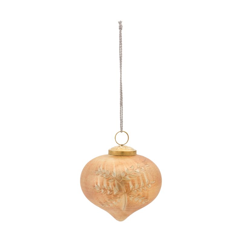 Etched Mecury Glass Ornament (Set of 6)