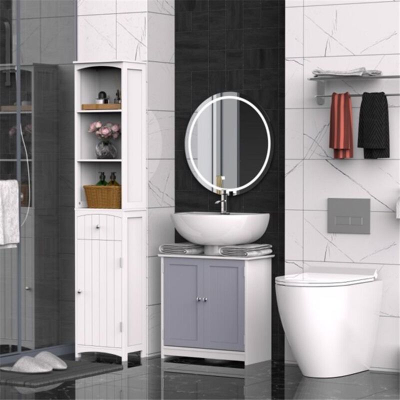 Bathroom Storage Cabinet with Shelves & Doors for Stylish & Space-Saving Organization