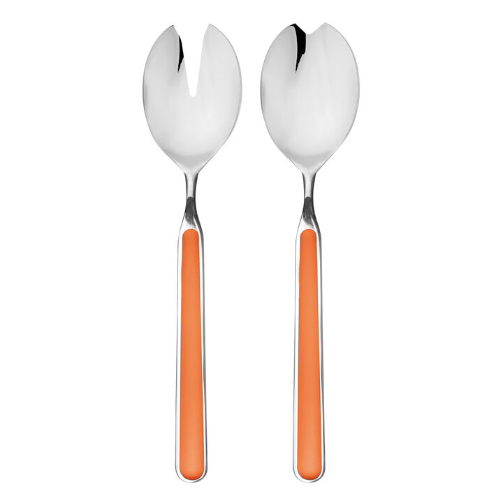 Fantasia 2-Piece Salad Serving Set in Carrot
