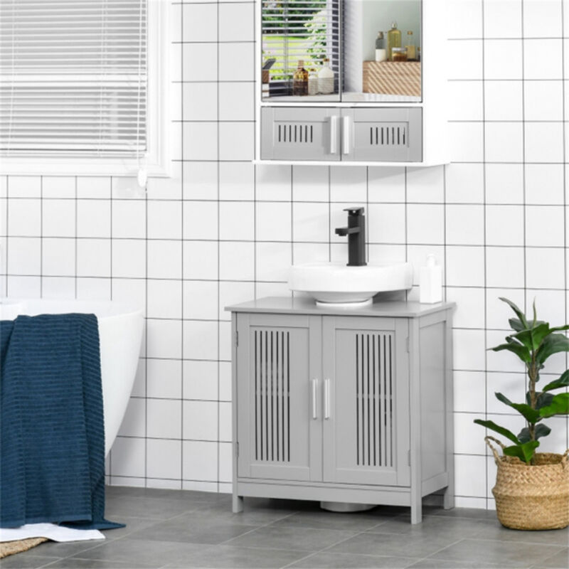 Space-Saving Bathroom Storage Cabinet with Adjustable Shelves