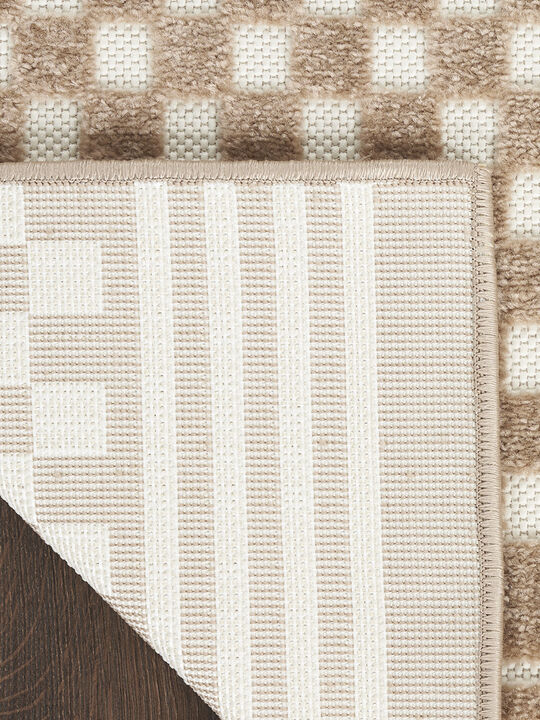 Care Free CAF02 Brown 3'11" x 5'11" Rug