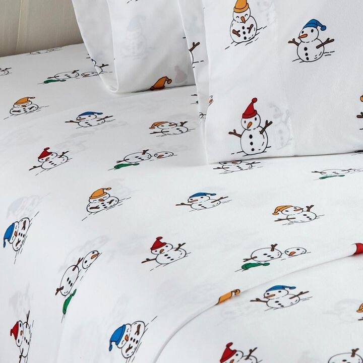 Micro Flannel Printed Deep-Pocket Sheet Set