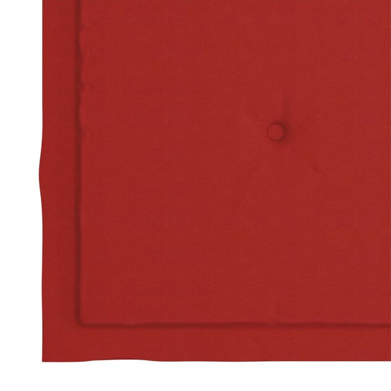 vidaXL Garden Chair Cushions 6 pcs Red 19.7"x19.7"x1.6" Fabric