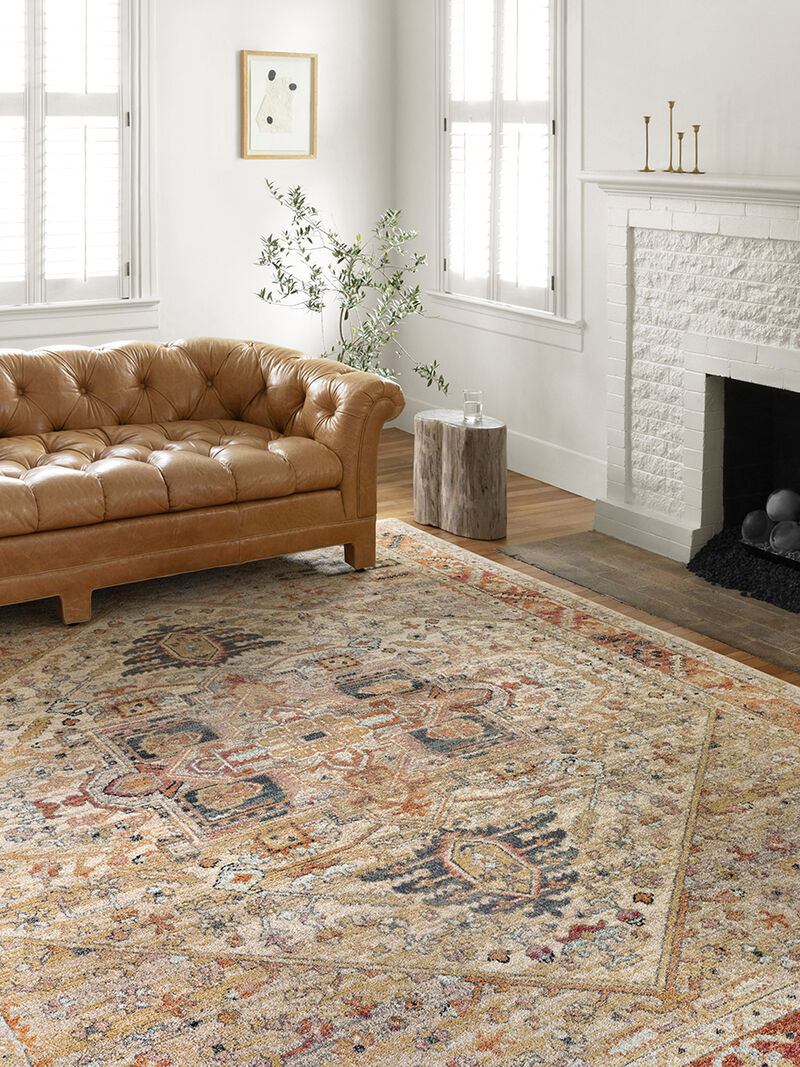 Jocelyn JOC01 Sand/Multi 4' x 6' Rug