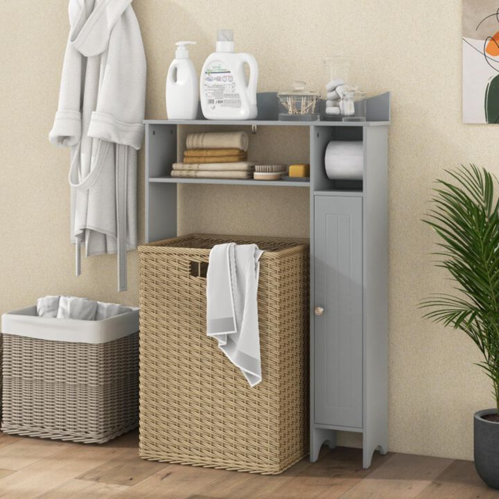 Hivvago Over the Toilet Storage Cabinet with Toilet Paper Holder