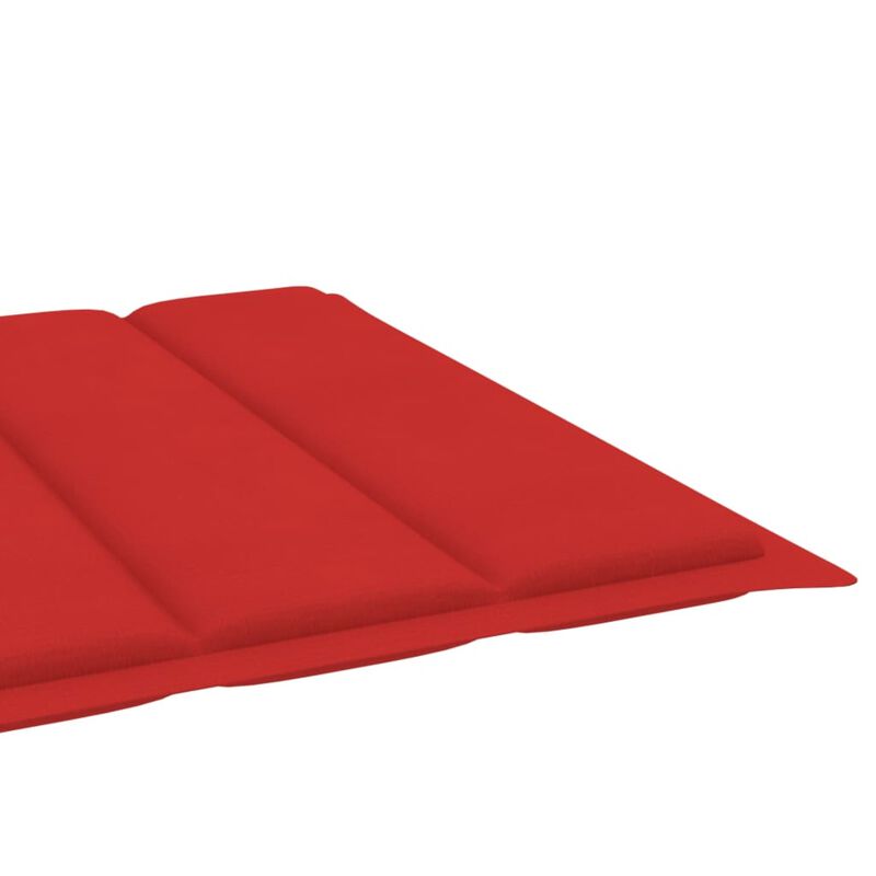 vidaXL Sun Lounger Cushion Red 78.7"x23.6"x1.6" Fabric