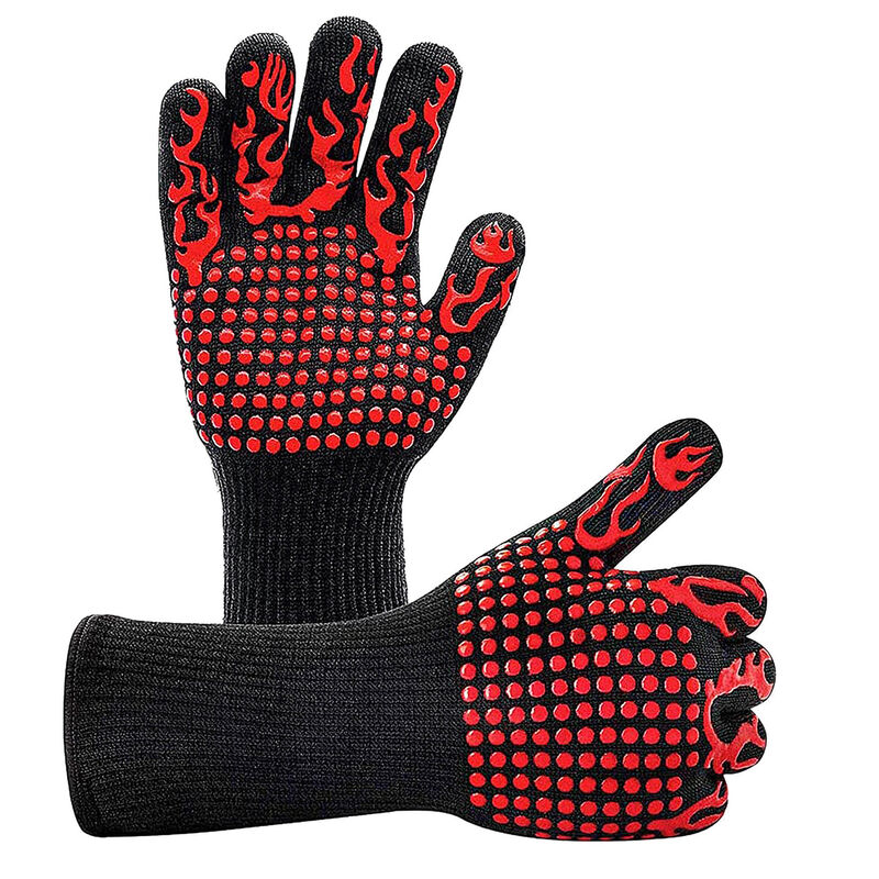 18 inch Extreme Heat Resistant Grill Gloves - 2 Pairs