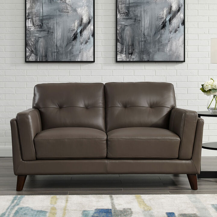 Huntington Top Grain Leather Loveseat