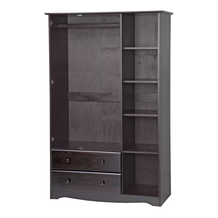 100% Solid Wood Grand 3-Door Wardrobe