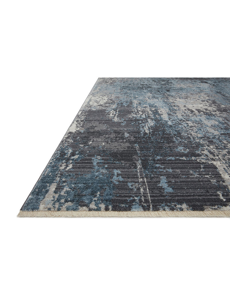 Samra SAM06 Charcoal/Sky 5'3" x 7'9" Rug