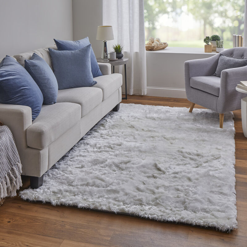 Indochine 4550F White 4'9" x 7'6" Rug