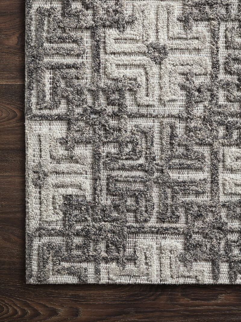 Ehren EHR01 Charcoal/Fog 3'6" x 5'6" Rug