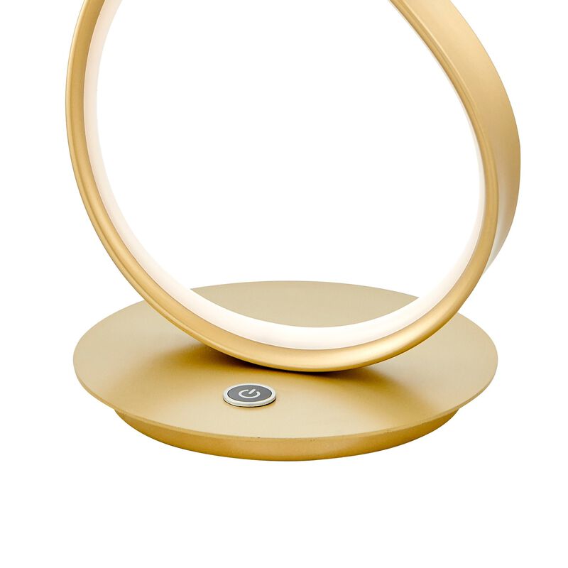 Amsterdam Table Lamp Gold Metal Dimmable Integrated LED