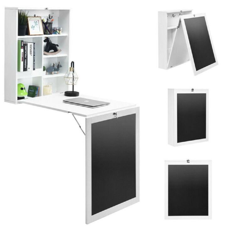 Modern Wall-Mounted Desk Floating Office Workstation