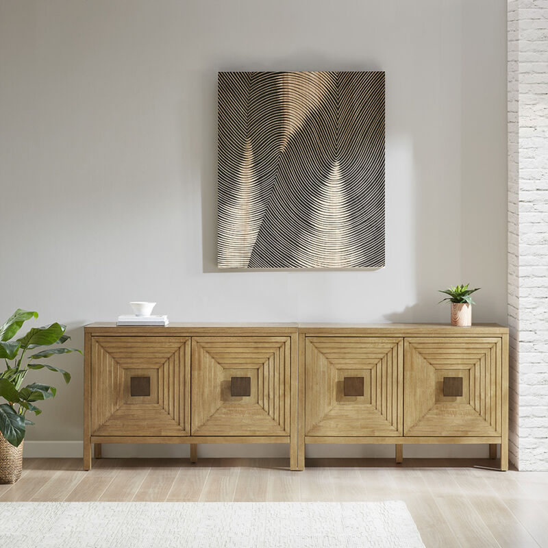 2 Door Accent Cabinet With Adjustable Shelves