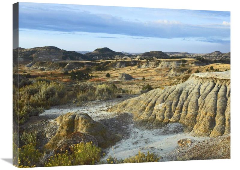 Badlands, South Unit, Theodore Roosevelt National Park, North Dakota-Canvas Art-32x24