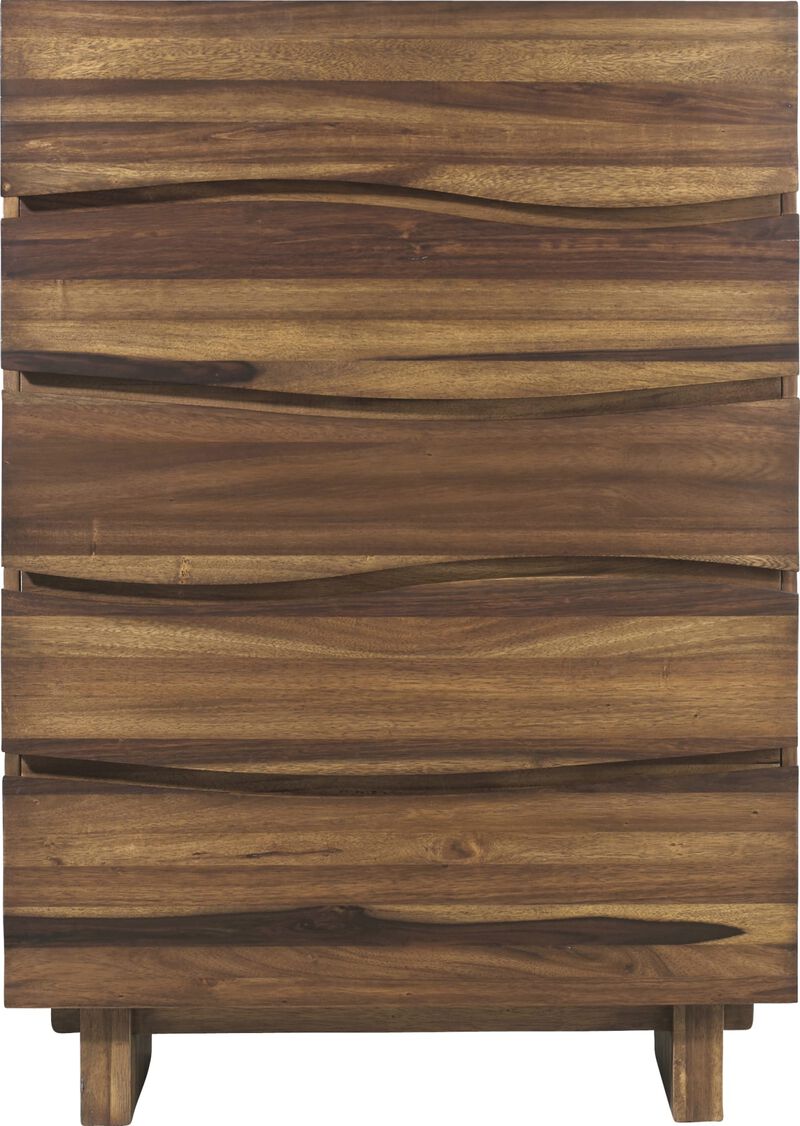 Ocean Five Drawer Solid Wood Chest