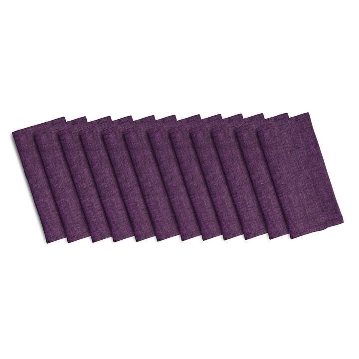 Solino Home 100% Pure Linen Athena Cocktail Napkins Set of 12 9 x 9 Inch for Spring & Easter