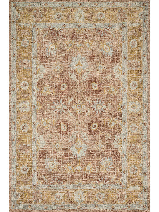 Julian JI04 Terracotta/Gold 5' x 7'6" Rug