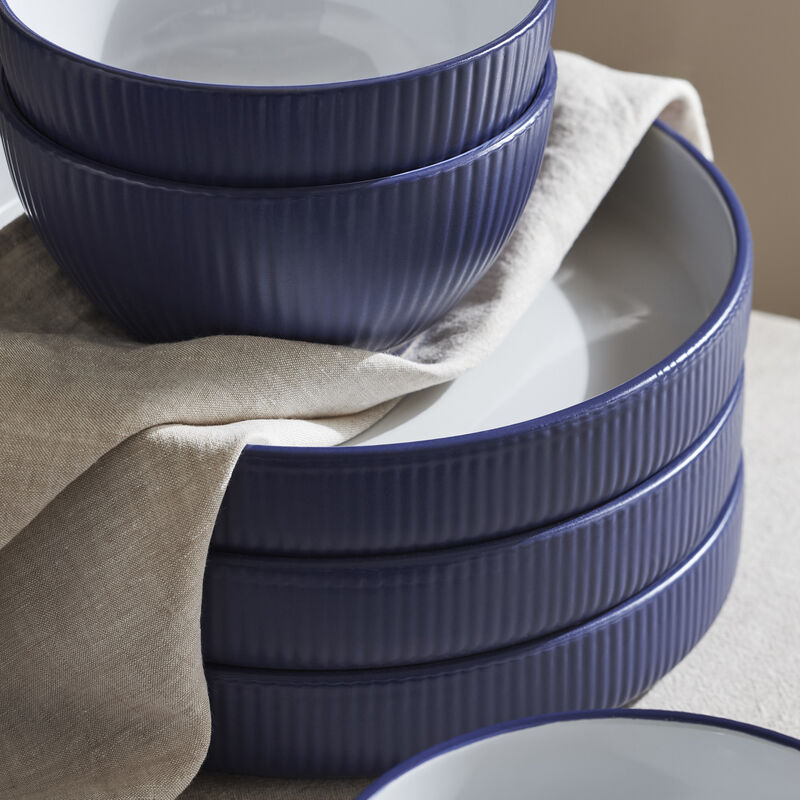 Christian Siriano Larosso Stoneware 24 Piece Dinnerware Set