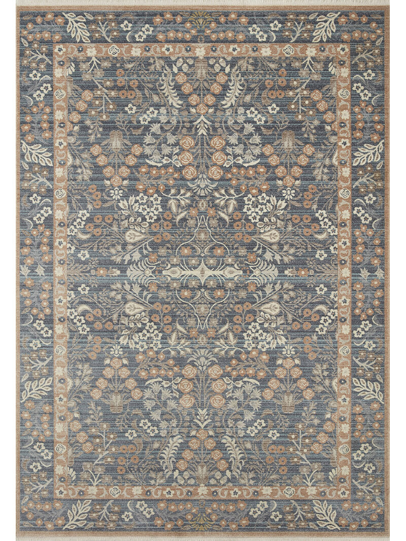 Holland HLD02 Navy 5'3" x 7'9" Rug by Rifle Paper Co.