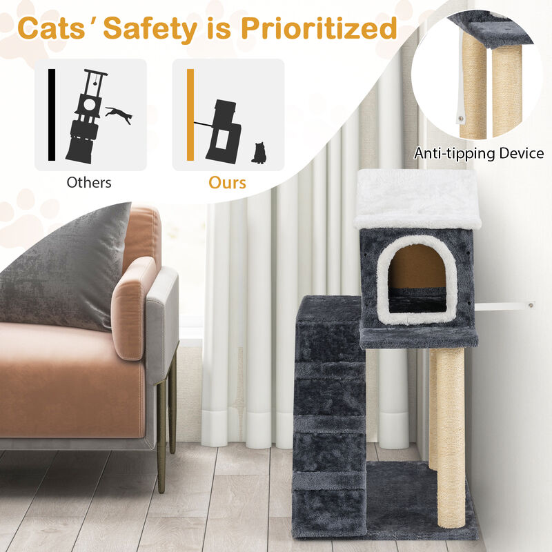 Tower Condo Scratching Posts Ladder Cat Tree