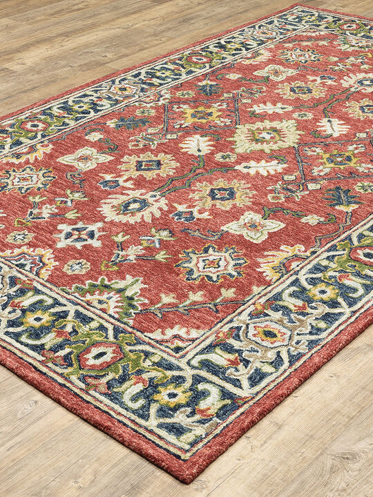 Alfresco 3'6" x 5'6" Red Rug