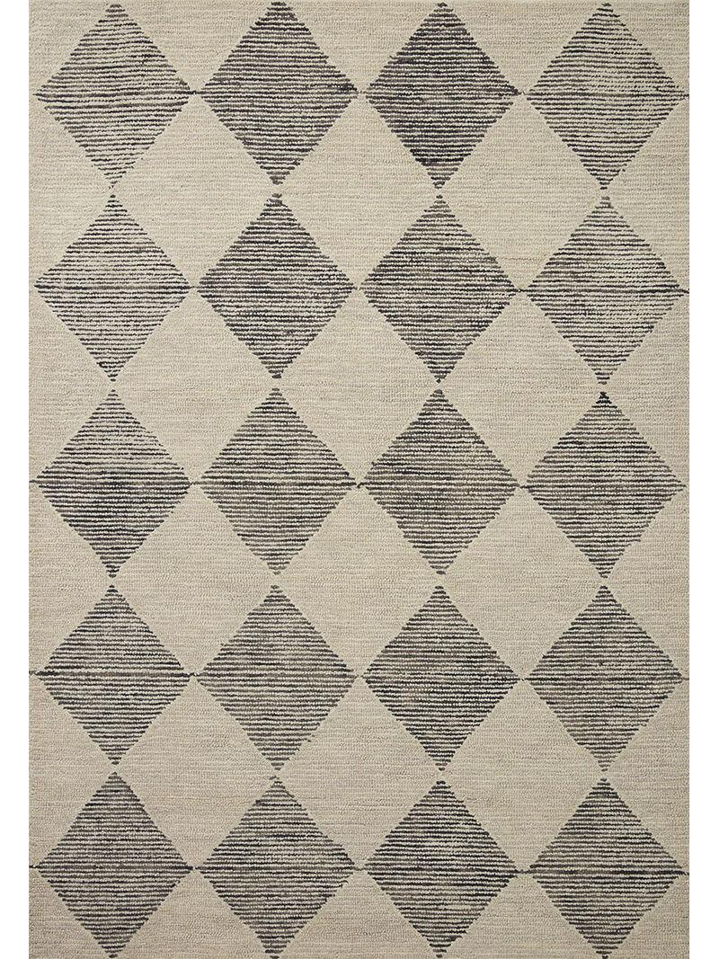 Francis FRA01 Beige/Charcoal 5' x 7'6" Rug