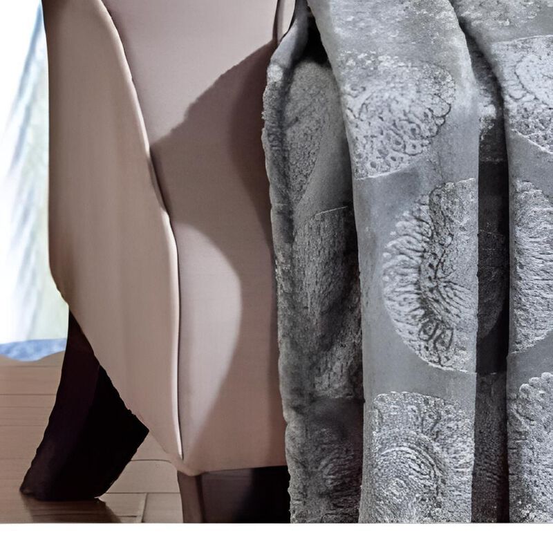 Ceasar Soft Plush Contemporary Embossed Collection All Season Throw