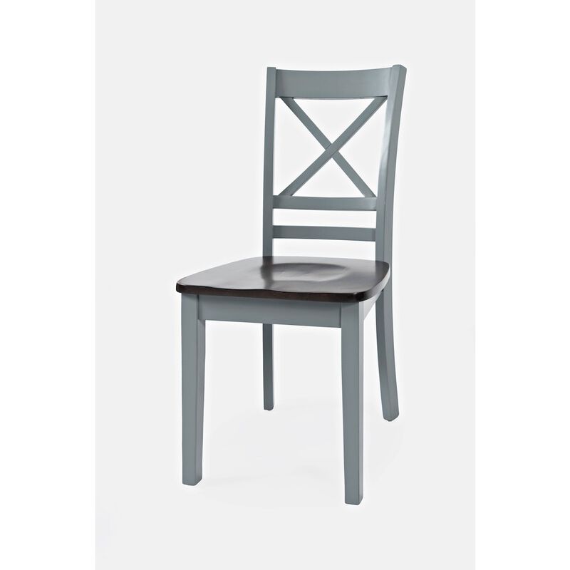 Jofran Asbury Park Solid Acacia Farmhouse X-Back Chair (Set of 2)