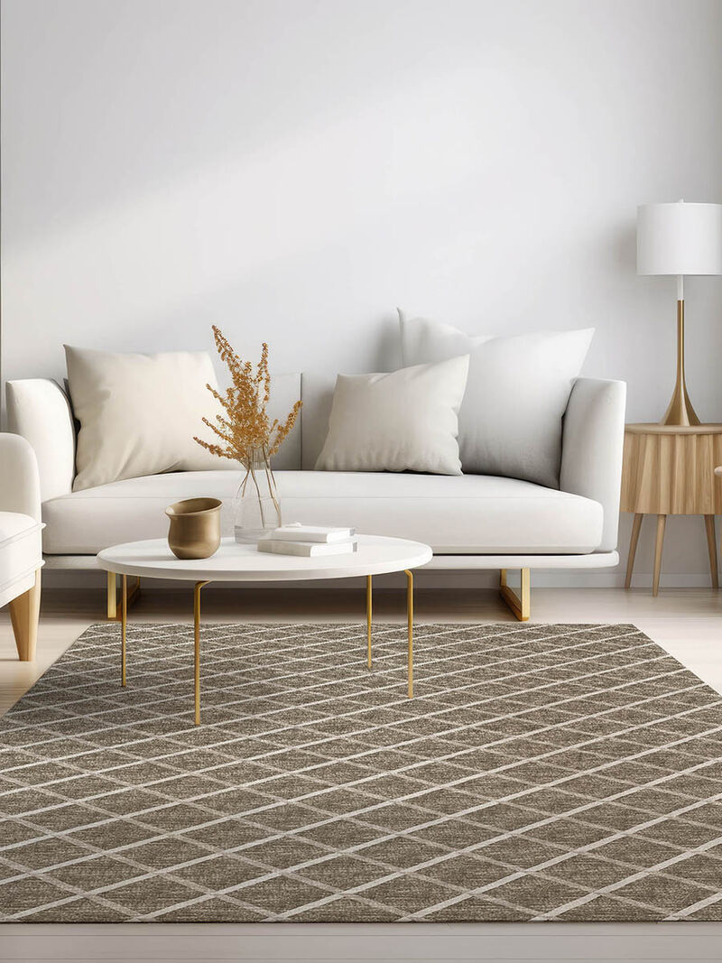 York YO1 Taupe 8' x 10' Rug