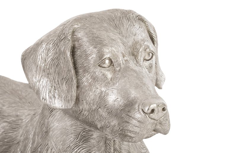 Laying Labrador Sculpture