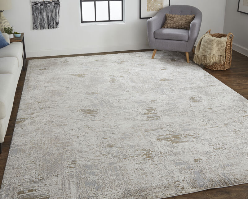 Vancouver 39FHF Ivory/Gray/Tan 4' x 6' Rug