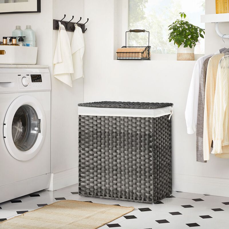 Collapsible Laundry Hamper Space-Saving Design with Easy-to-Carry Handles