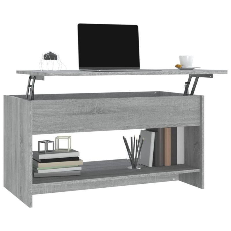 vidaXL Coffee Table Gray Sonoma 40.2"x19.7"x20.7" Engineered Wood