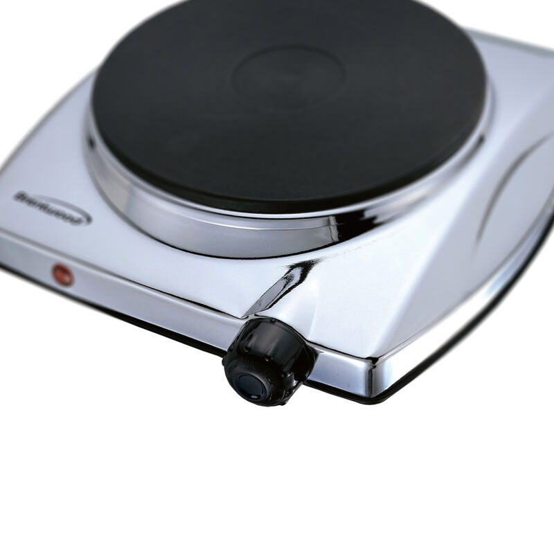 Brentwood Electric 1000W Single Hotplate in Chrome