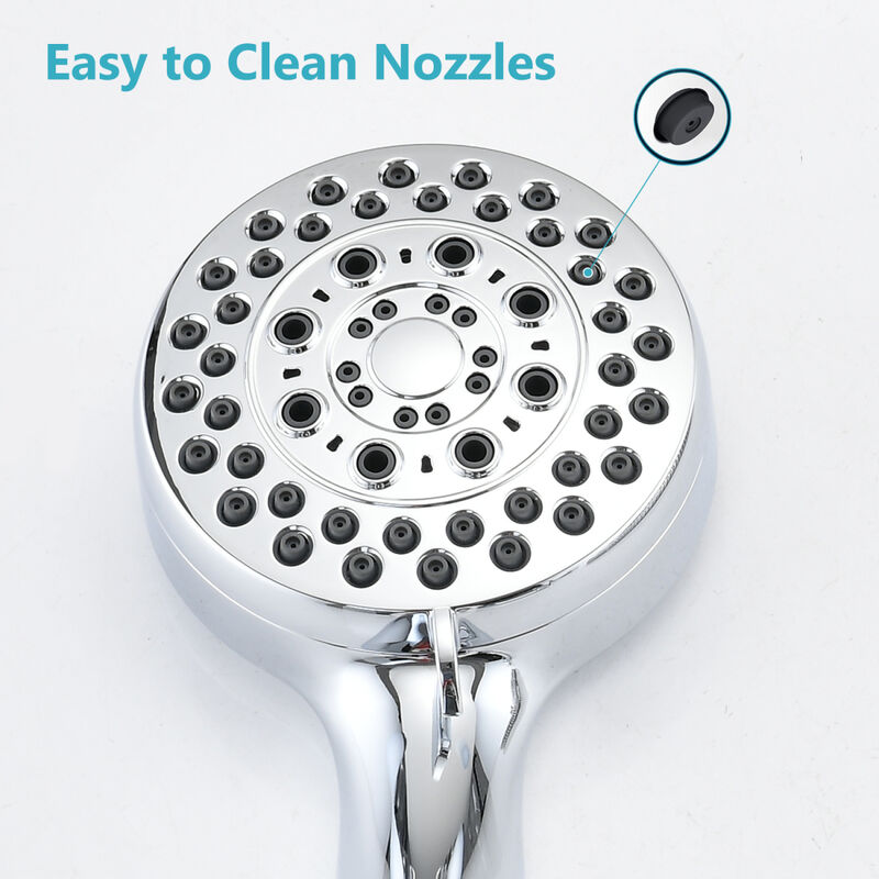 Handheld Shower Head With Hose High Pressure Shower Heads, Chrome