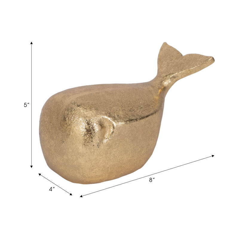 8" Polyresin Coastal Whale