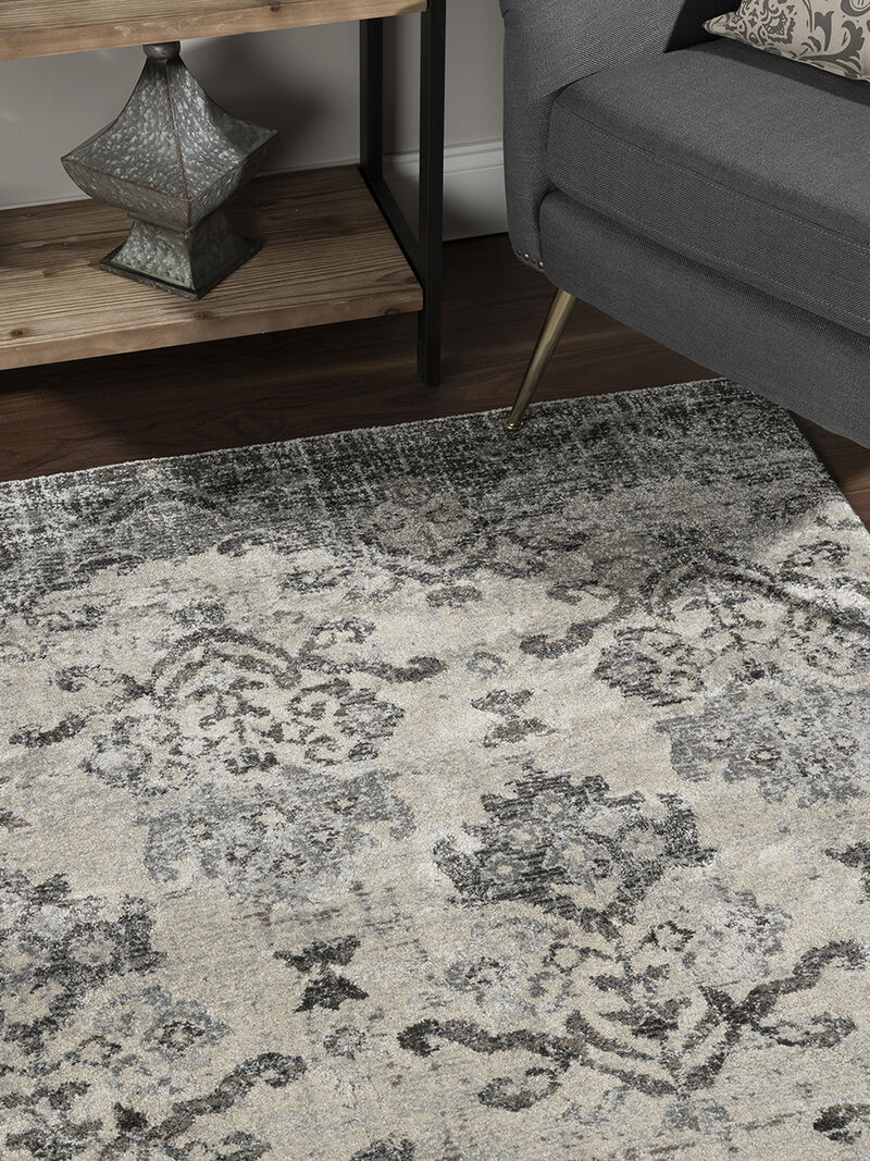 Antigua AN11 Pewter 5'3" x 7'7" Rug