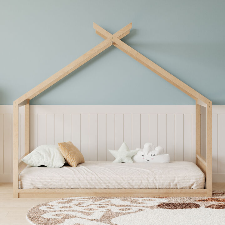 Merax Montessori Style House Floor Bed