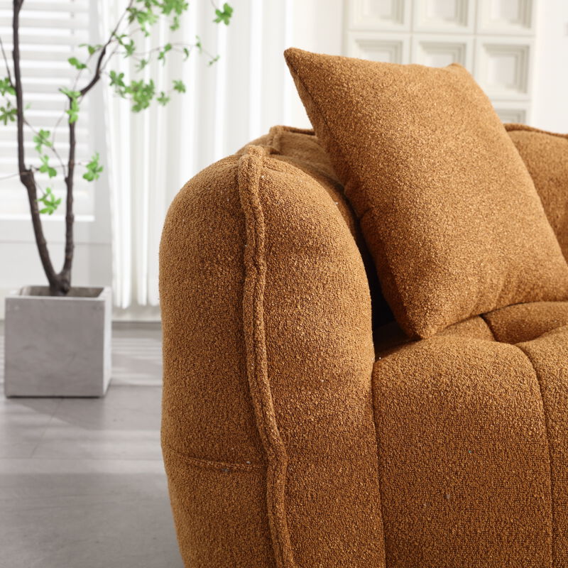 Merax Chenille Lazy Bean Bag Loveseat for Living Room
