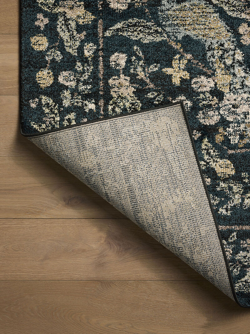 Laurel LAU-05 Navy 3''11" x 5''7" Rug by Rifle Paper Co.